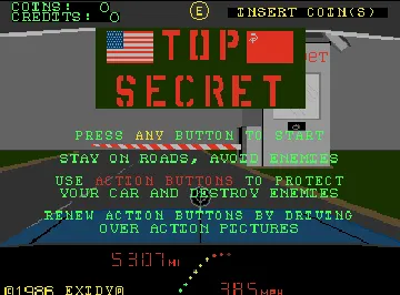 Top Secret (Exidy) (version 1.0) screen shot title